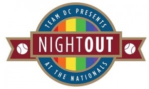 Night OUT with Washington Nationals Logo