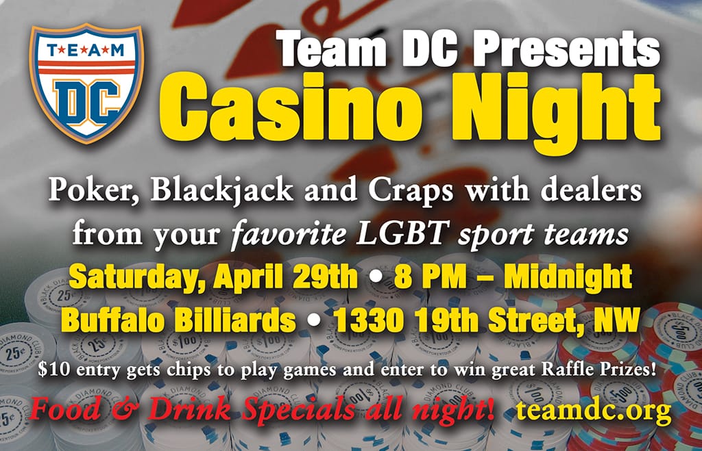 Team DC Present Casino Night — April 29, 2017