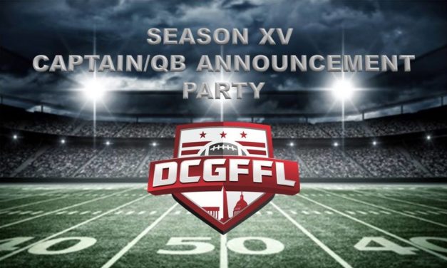 DCGFFL Captain/QB Announcement Party — August 16