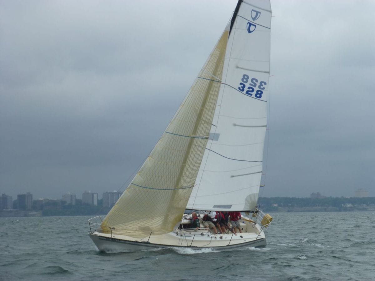 Rainbow Spinnaker Set Sail in Competition