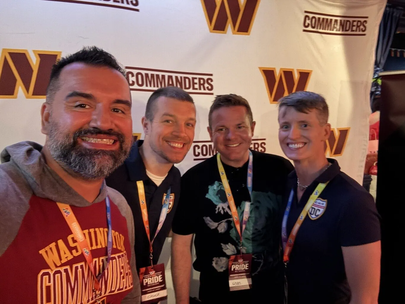 Team DC Board Members at Washington Commanders event